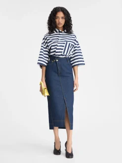 The de-Nîmes denim skirt