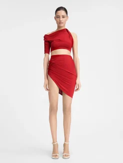 The Drapeado mini skirt