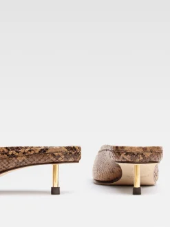 The low Ballet mules
