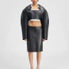 The Obra leather skirt