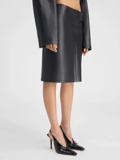 The Obra leather skirt