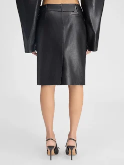 The Obra leather skirt