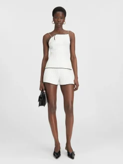 The pleated knit top