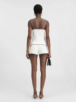 The pleated knit top