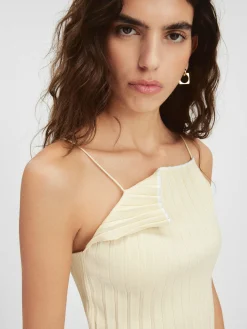 The pleated knit top