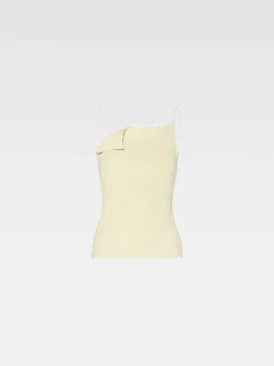 The pleated knit top