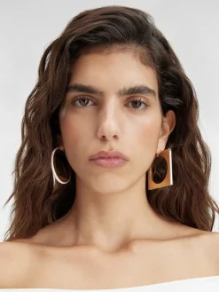 The Rond Carré hoops earrings