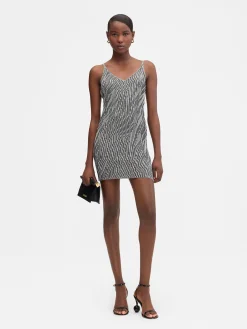 The Zebra mini knit dress