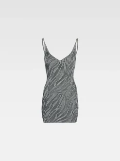 The Zebra mini knit dress