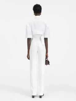 The Bari cropped shirt