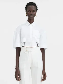 The Bari cropped shirt