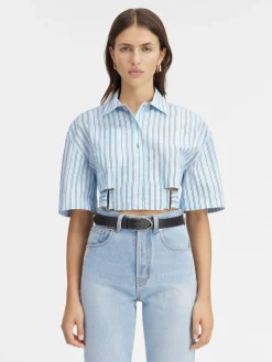 The Bari cropped shirt