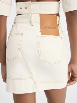 The de-Nîmes denim mini skirt