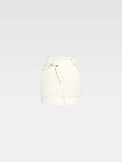 The de-Nîmes denim mini skirt