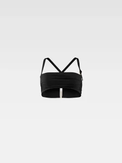 The Drapeado bikini top