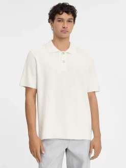 The knit polo shirt