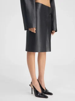 The Obra leather skirt