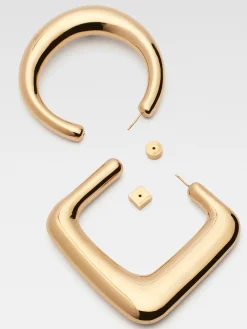 The Ovalo large hoops earrings