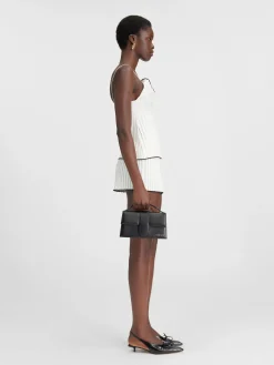 The pleated knit top