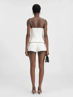 The pleated knit top