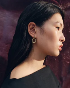 The Rond Carré dangle earrings