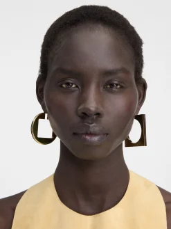 The Rond Carré hoops earrings