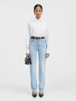 The straight de-Nîmes denim pants