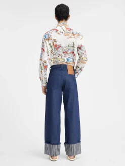 The wide de-Nîmes denim pants