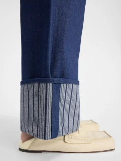 The wide de-Nîmes denim pants