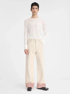 The wide de-Nîmes denim pants