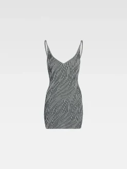The Zebra mini knit dress